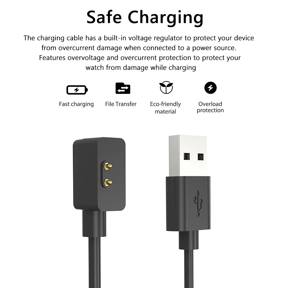 Charging Cable For Redmi Watch 5 Active 4 3 Active Line Power Cord Fast Charger Power USB Adapter for Xiaomi Band 9/8 Pro