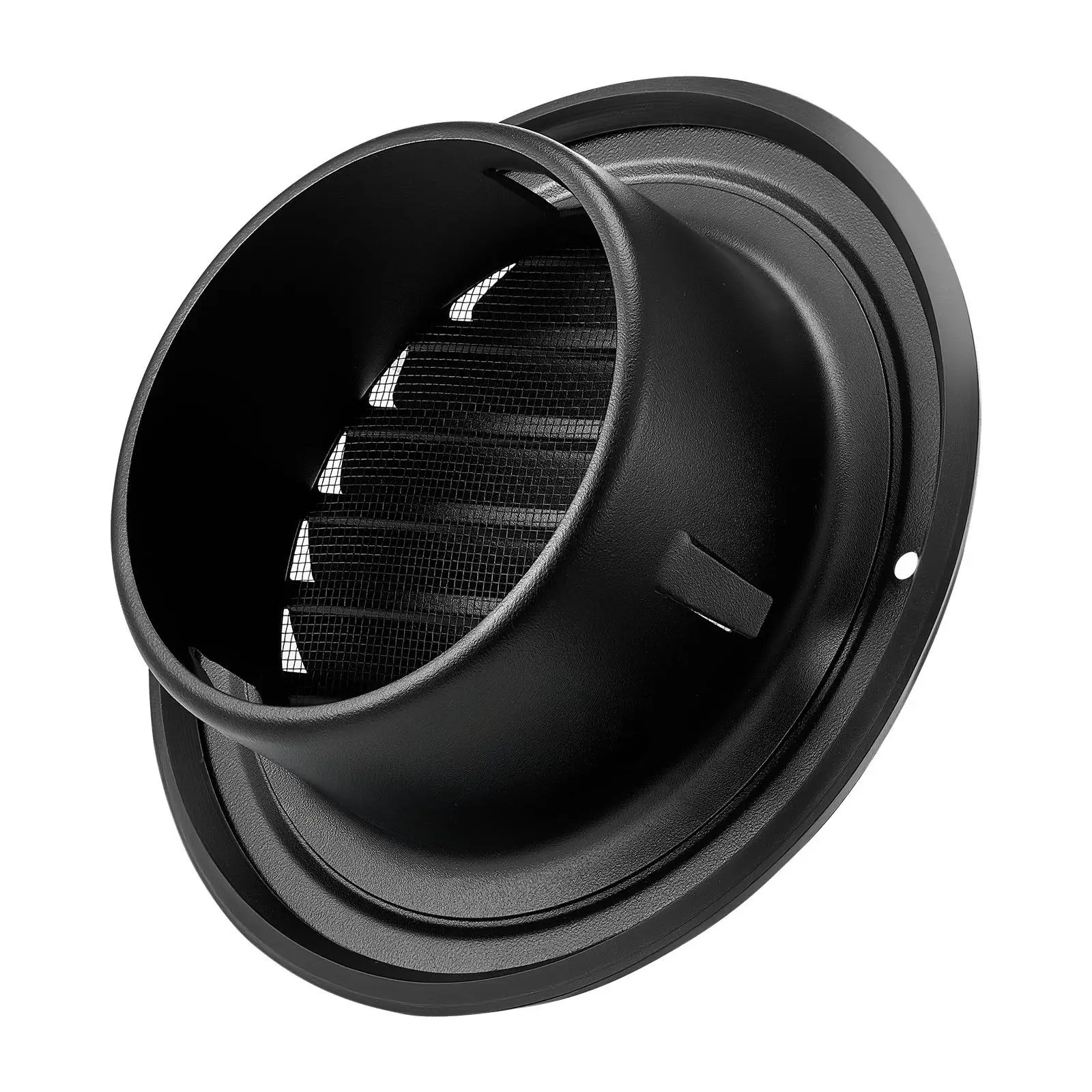 

4-дюймовая круглая настенная вентиляционная крышка из нержавеющей стали, вентиляционное отверстие переменного тока, 2 шт., черная