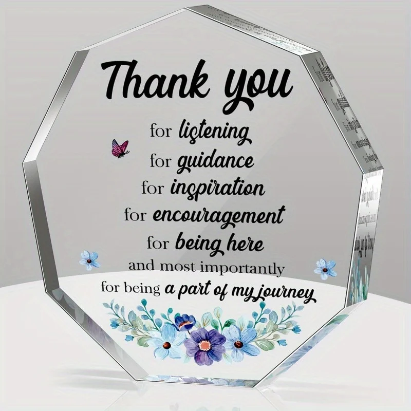 Acrylic Farewell Plaque - Thank You & Appreciation Gift for Coworkers