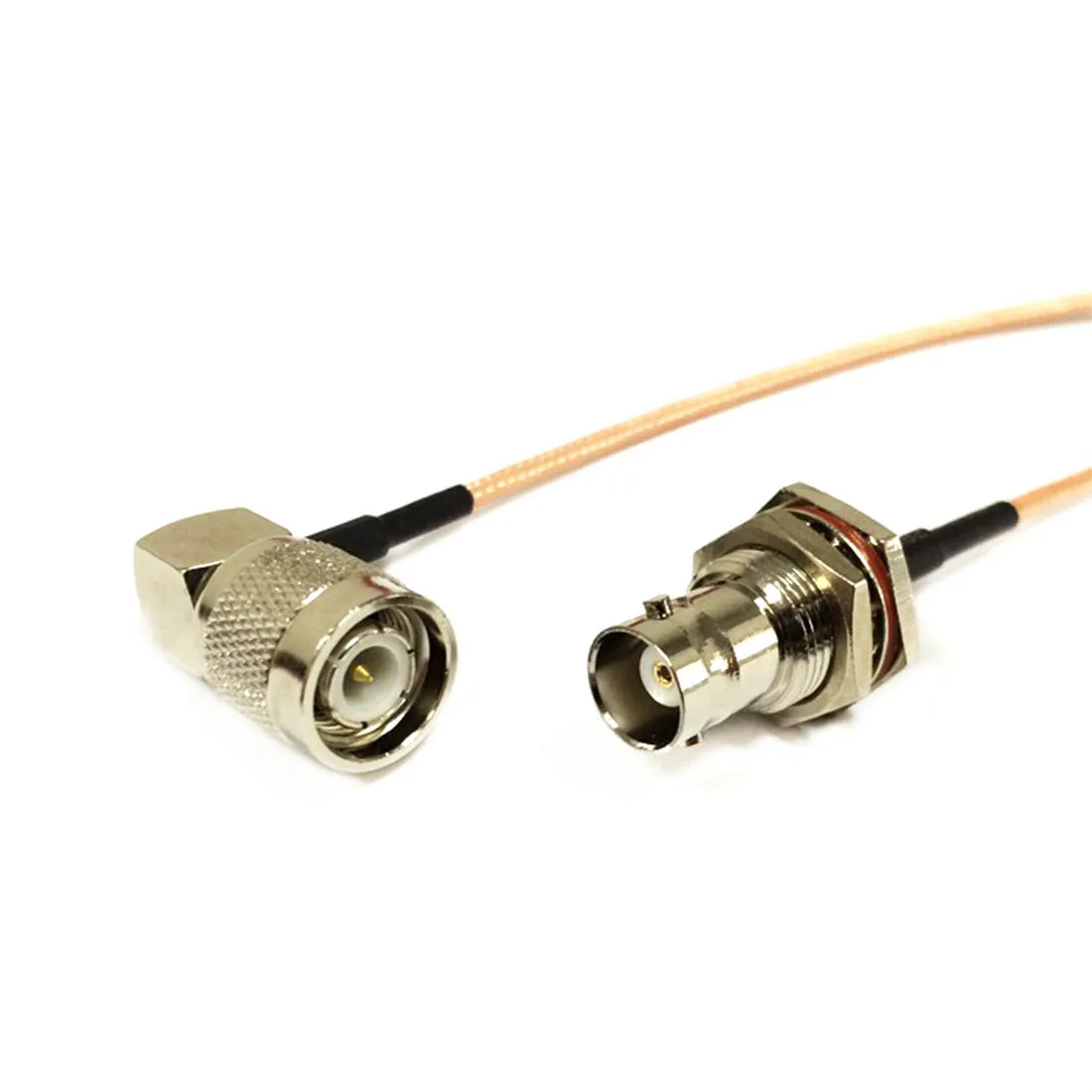 TNC Male Plug Right Angle Switch  BNC Female Jack Nut RG316 Cable Adapter 15cm 6