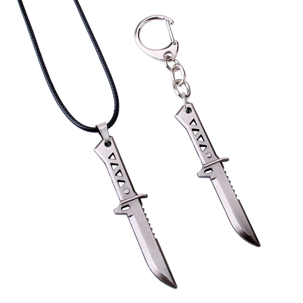 6cm Xenohunter Knife Keychain Game Peripherals Valorant Melee Reaver Model Keychain for Men All Metal Kuronami No Yaiba