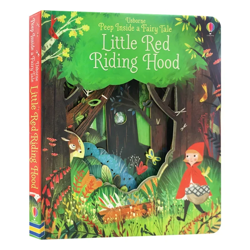 

Peep Inside A Fairy Tale Little Red Riding Hood, детские книги в возрасте 3, 4, 5, 6 лет, английские книжки с картинками, 9781409599128