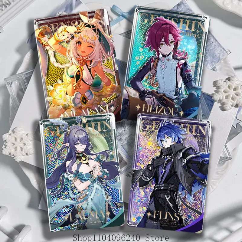 

Genshin Impact Lauma Philis Shikanoin Heizou osplay Wanshi Mingjue Noan Acrylic Flowing Sand Mahjong Souvenir Gift