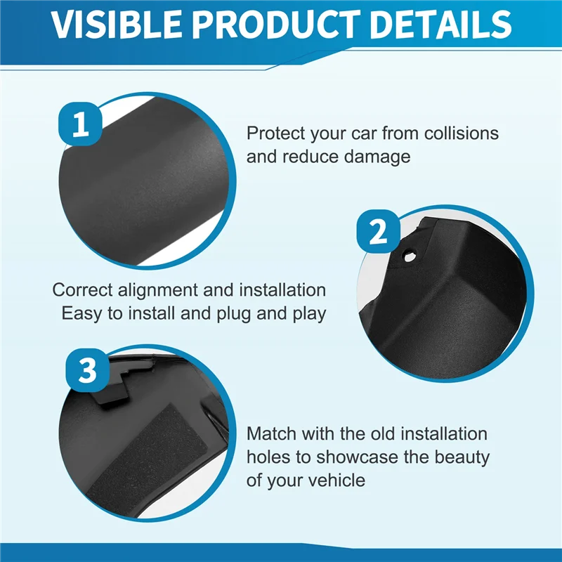 AV34-2Pcs الجبهة حافة مصد السيارة المفسد الهواء الذقن الفاصل لوحة الستارة السفلية لفورد فوكس 2012-2014 FO1095244C CP9Z17626B #2