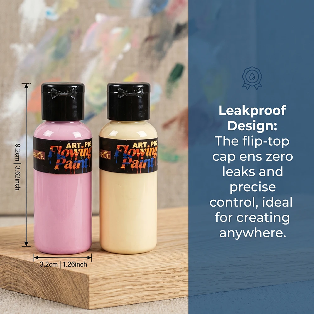 High Pigment 12 Pack 50ml Acry - đánh giá và giá Acrylic Pour Paint
