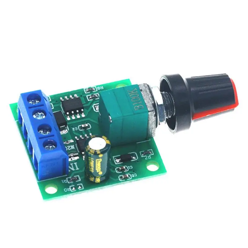 A01E-DC 1.8V 3V 5V 6V 12V 2A PWM Motor Speed Controller Low Voltage Motor Speed Controller PWM 0-100% Adjustable Drive Module
