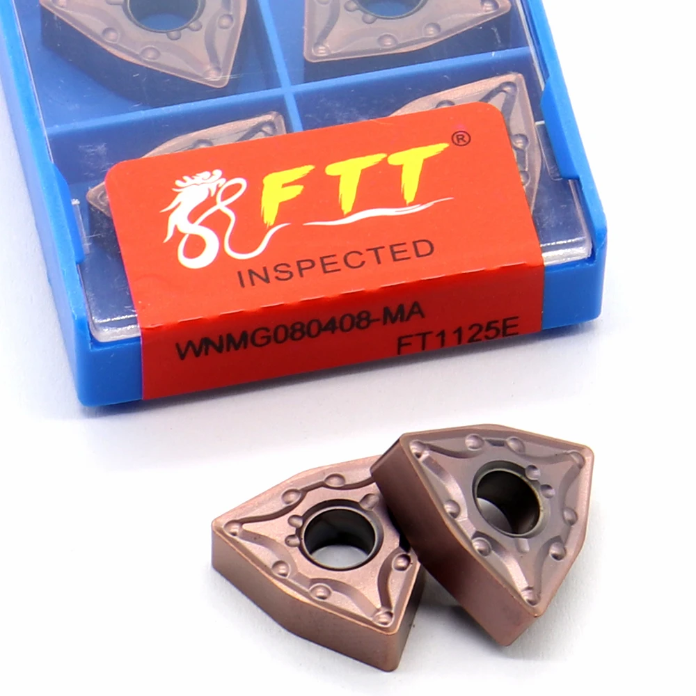 WNMG080408-MA FT1125E كربيد إدراج الخارجية تحول أداة المعادن شفرة نك مخرطة القاطع أدوات WNMG 080404