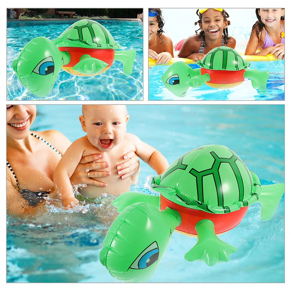 2 pçs novidade balão de tartaruga pvc inflável tartaruga criativa inflar animal inflável balão adereços balões animais criança