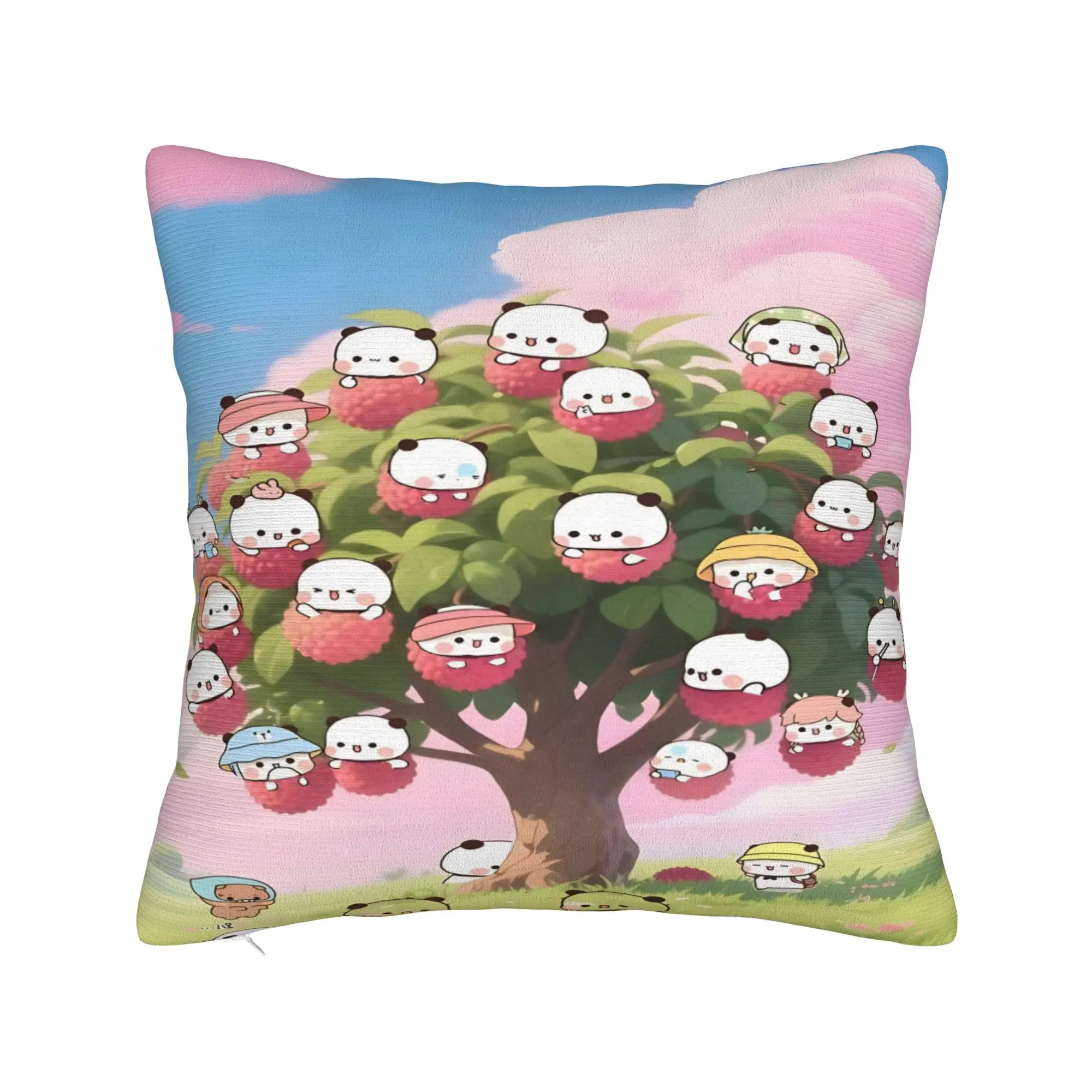 Pillow Case Panda Bear Bubu Dudu Soft Pillow Cover  Fashion Cushion Cover Printed Pillowcases For Sofa Home Decoration