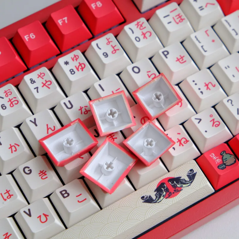 วัสดุ PBT 129 คีย์ Izakaya PBT วัสดุ Dye Sublimation Cherry Profile Keycap ชุดสําหรับ MX Switch Gaming คีย์บอร์ด