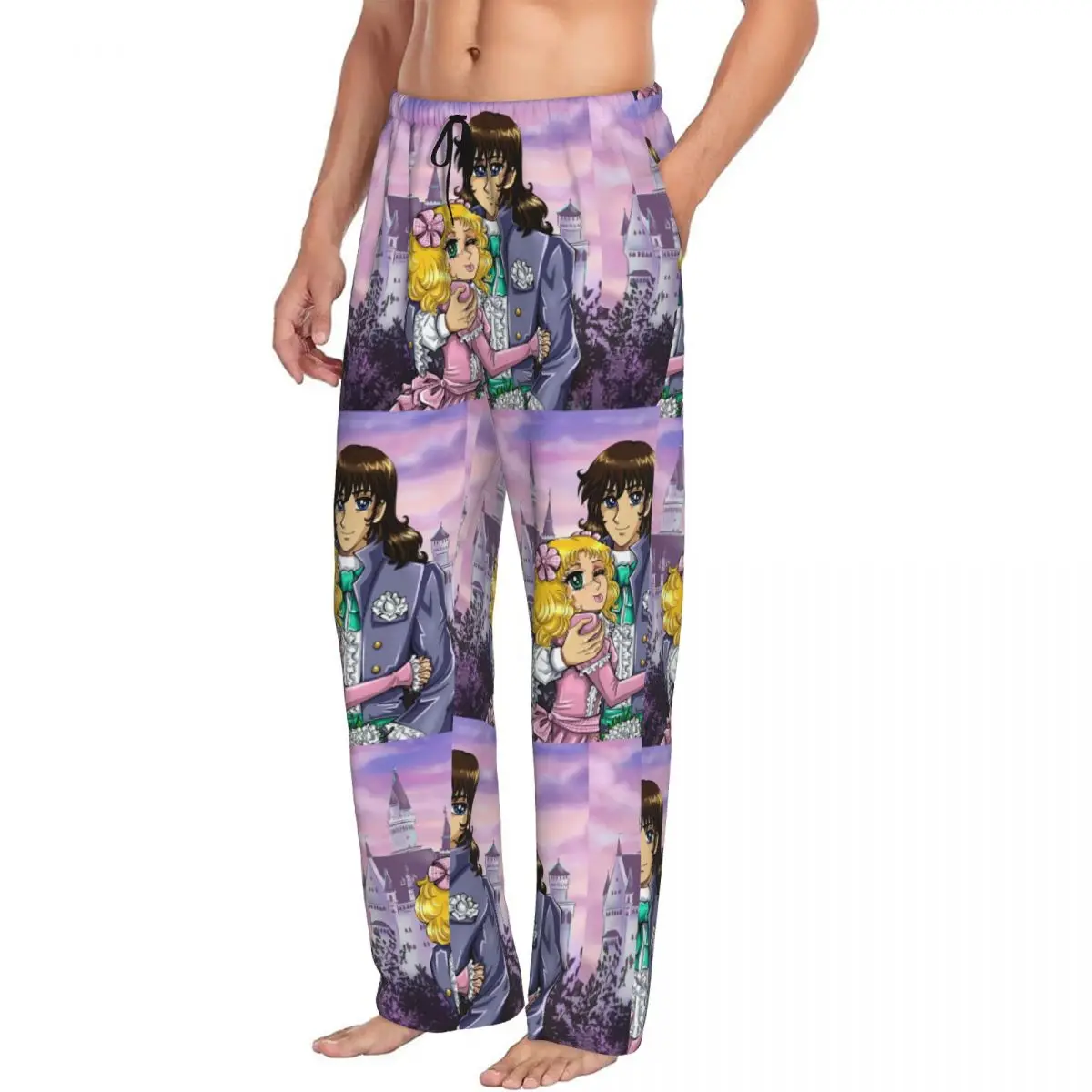 Custom Printed Candy-Candy And Terry Grandchaster Pajama Pants Men Sleep Sleepwear Bottoms with Pockets