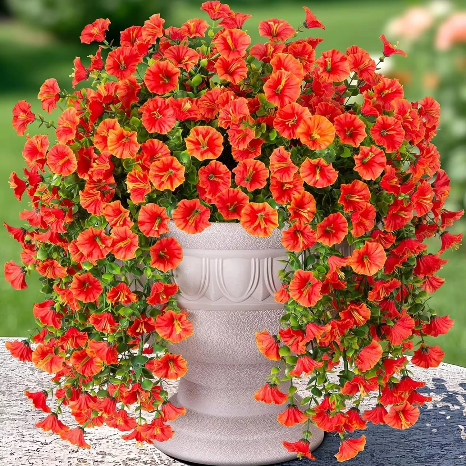 Guirlande de fleurs artificielles Morning Glory pour mariage, décoration de table, de maison, de fête, de jardin extérieur, arche suspendue, accessoire cadeau DIY