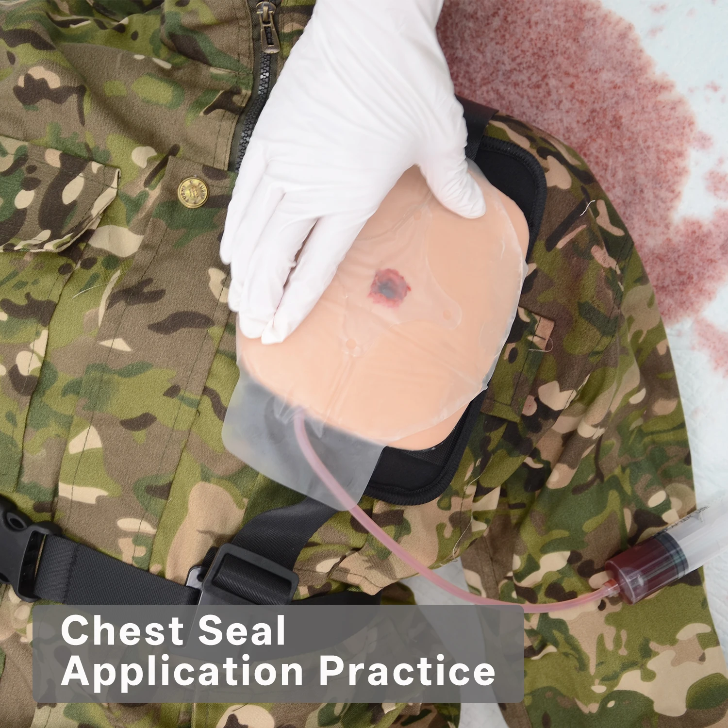 Chest Seal Training Simulator Chest Wund Care Model Practice Kit
