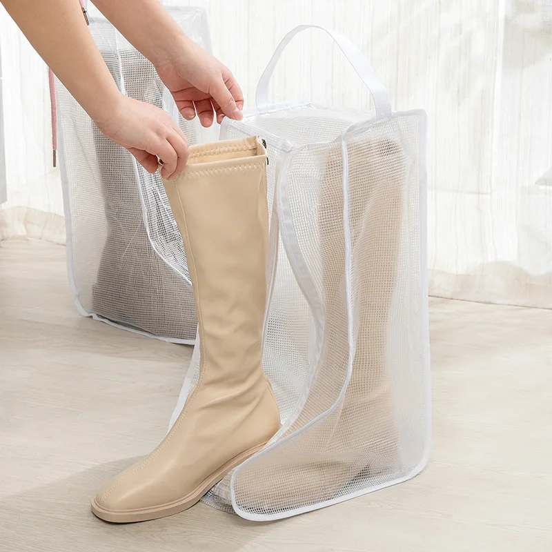 Boot Storage Bag Dust Cover for Shoes Transparent Moisture-proof and Mildew-proof Boots and Short Boot Protective Cover