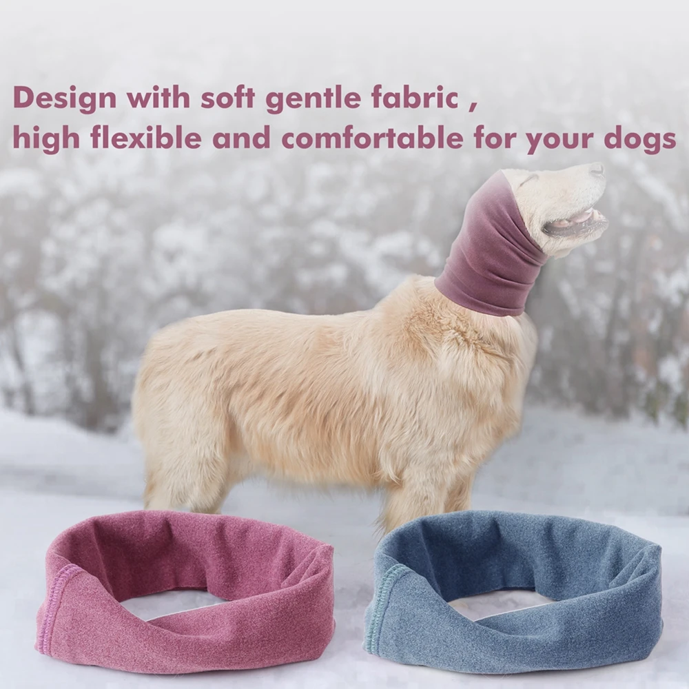 Pet Anti-shock Noise-proof Warm Grooming Earmuffs Turban Dog Ears Cover Flap Head Wrap Dogs Earmuffs Puppy Soothing Emotions