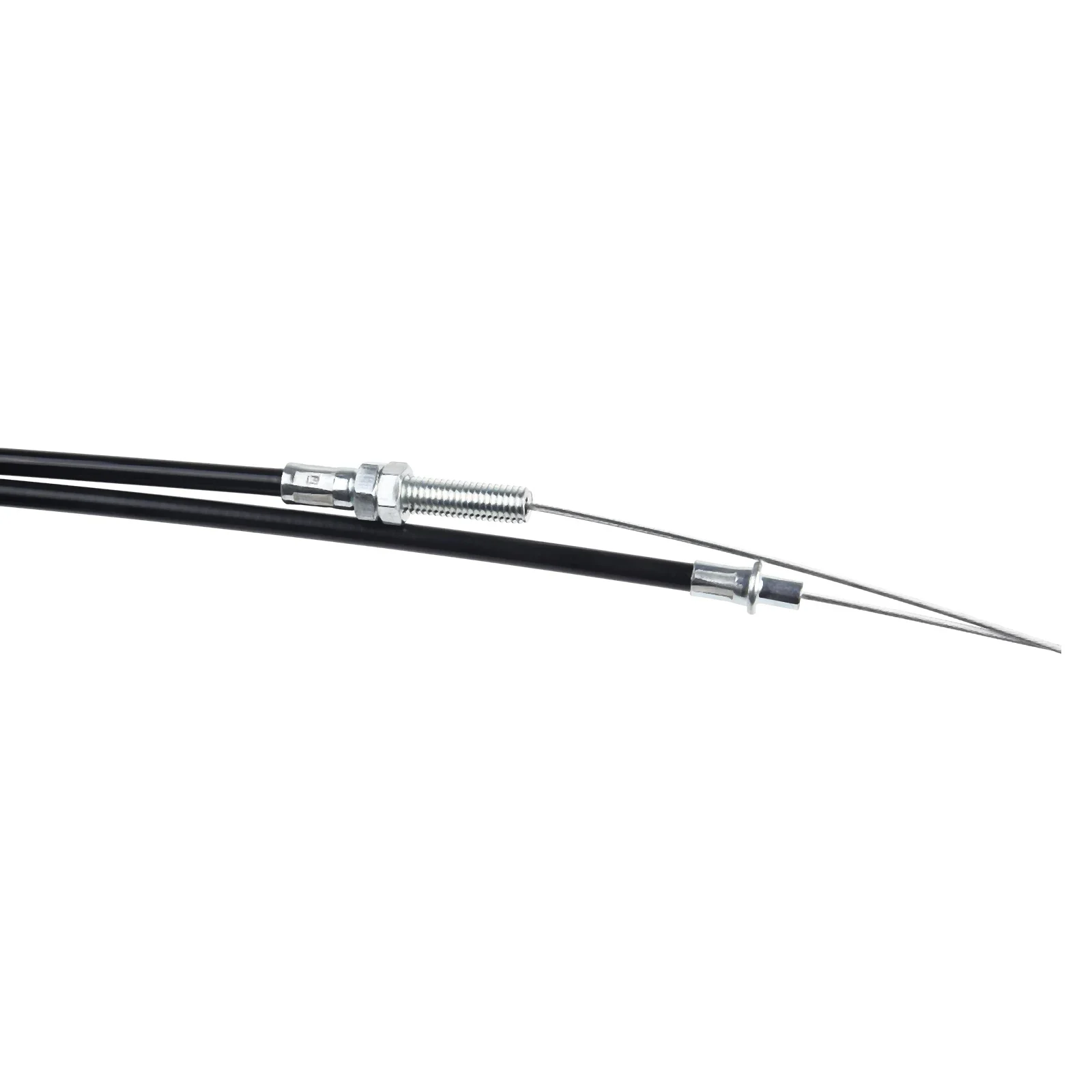 Two Piece Cable Set Throttle and Clutch for Gas Train Operation 1128 mm Combined Plastic Sheath Length on Throttle