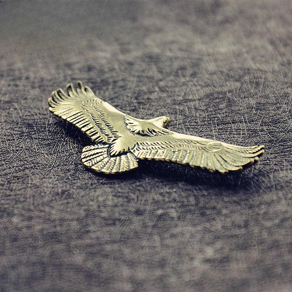 Messing-Adler-Statue, Kunsthandwerk, Schlüsselanhänger, Vintage-Hängeaccessoires, Tischdekoration für Zuhause – Detail 3