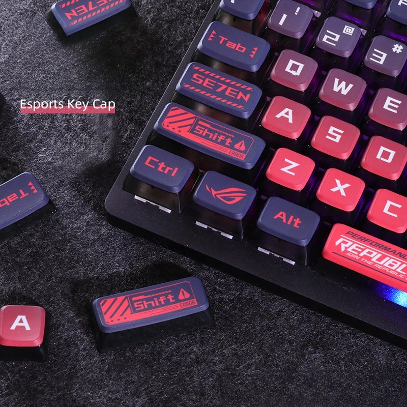 

Theme Customized keycaps Five-sided sublimation pudding process ASA height multi-row two-dimensional keycaps