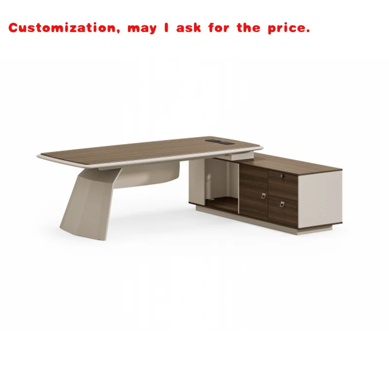 custom.Modern and Fashionable Executive Desk Large and Luxurious Manager Office Computer Desk Simple and Stylish Middle Des