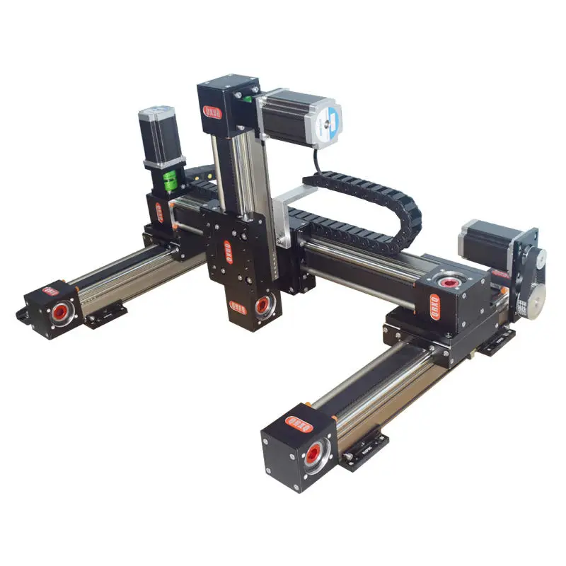 Gantry High Speed Low Noise Guide Double Rail Belt Drive Precision  Linear Actuator Linear Guide
