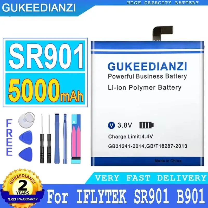 

Premium Replacement 5000mAh For Iflytek Xunfei SR901 B901 Voice Recognition Device Battery