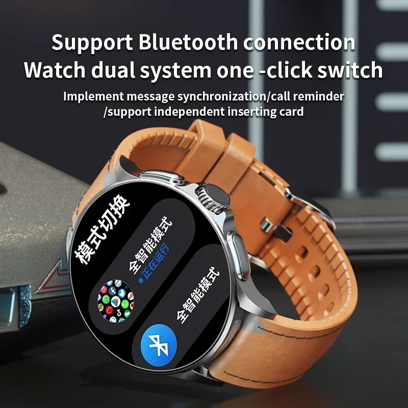 GoldenSpike GT200 Smart Watch 1.95'' Amoled 750*750 HD Resolution Telescopic Rotary Camera Touch encoder Android 10.0 Smartwatch