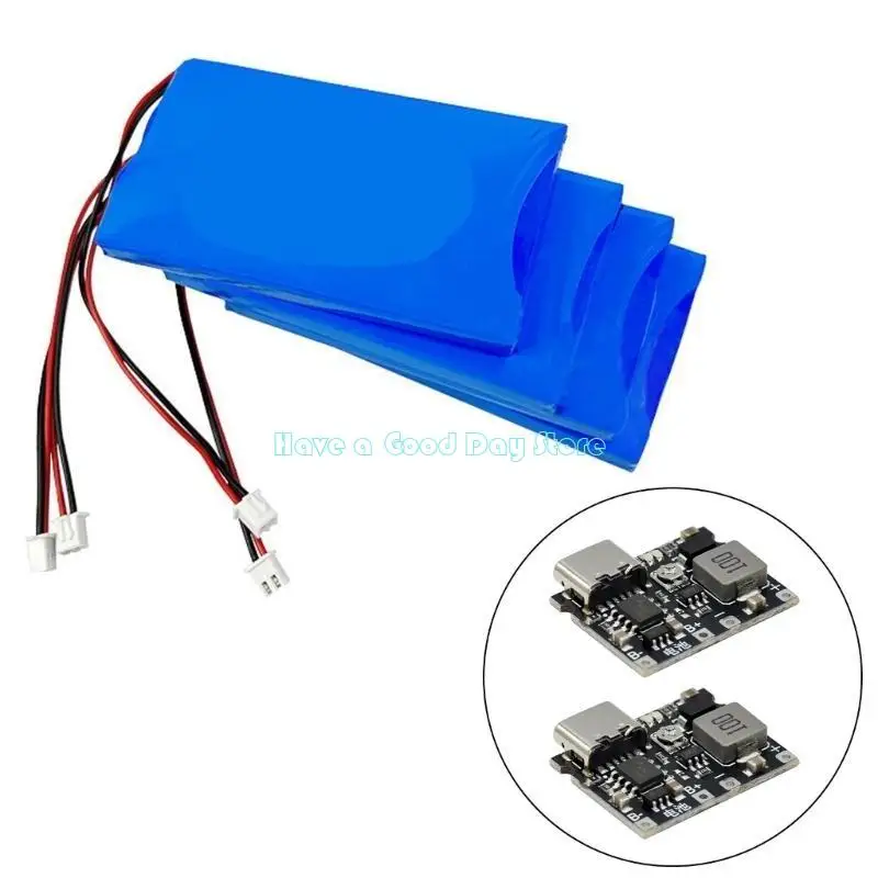 462D Compactly 3.7V to 5V 9V 18650 Battery Steps Up Module for 18650 Lithiums Batteries 2A Output USB Charging Capability