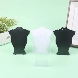 Colgante de maniquí para joyería, soporte en forma de L, acrílico, Mini collar, soporte de exhibición, pendiente, escaparate, accesorios de pulsera