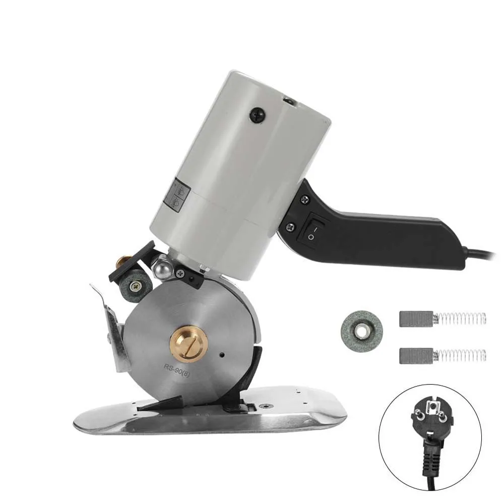 Electric Portable Low-Noise Lightweight Cloth Cutter Fabric Round Cutting Machine TY-90B for Clothing Leather Products Artware