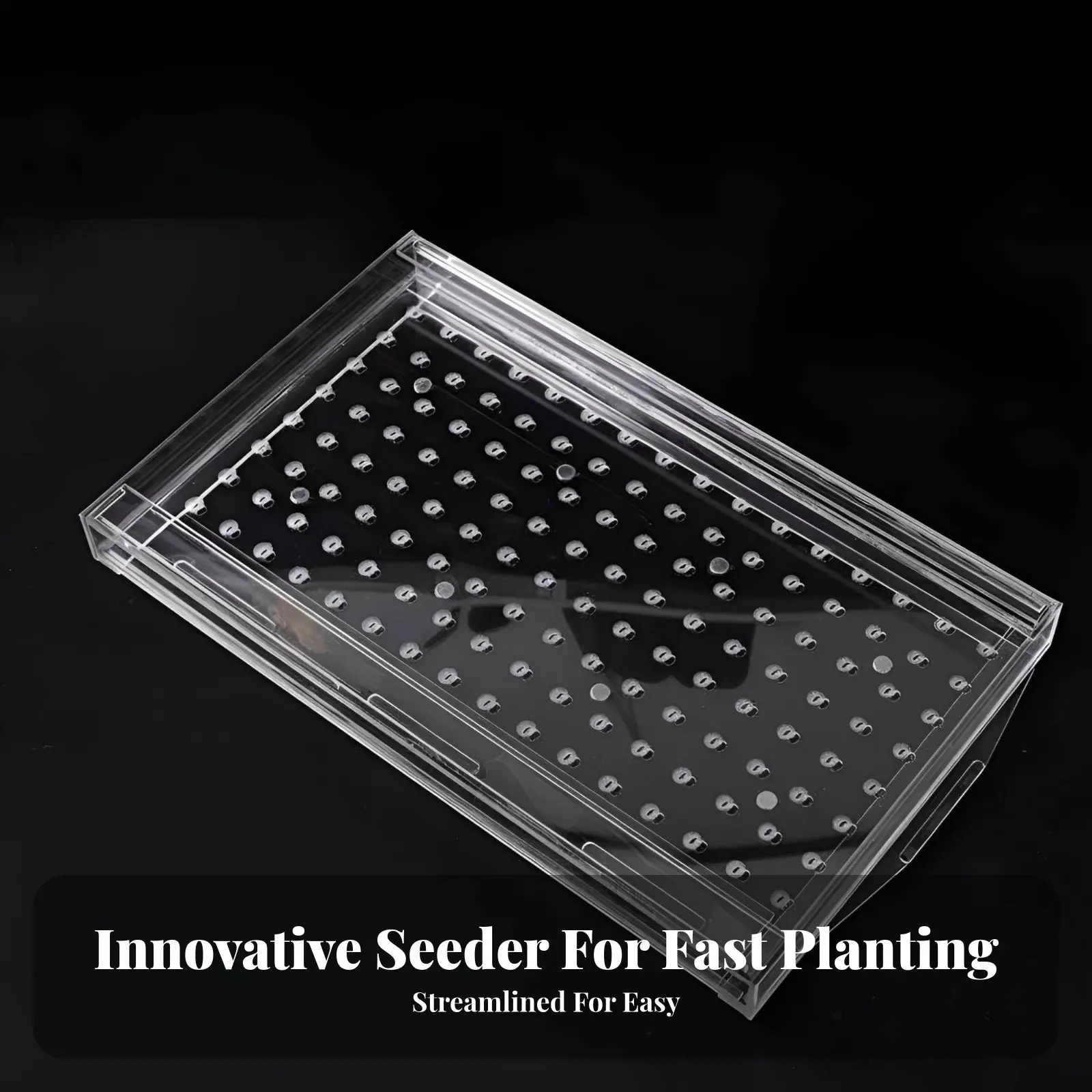 Planting Tray Seeder, Thickened Transparent Hole Tray, Multi-Spec Vegetable Sowing Tool for Cabbage, Celery, Pepper view 4