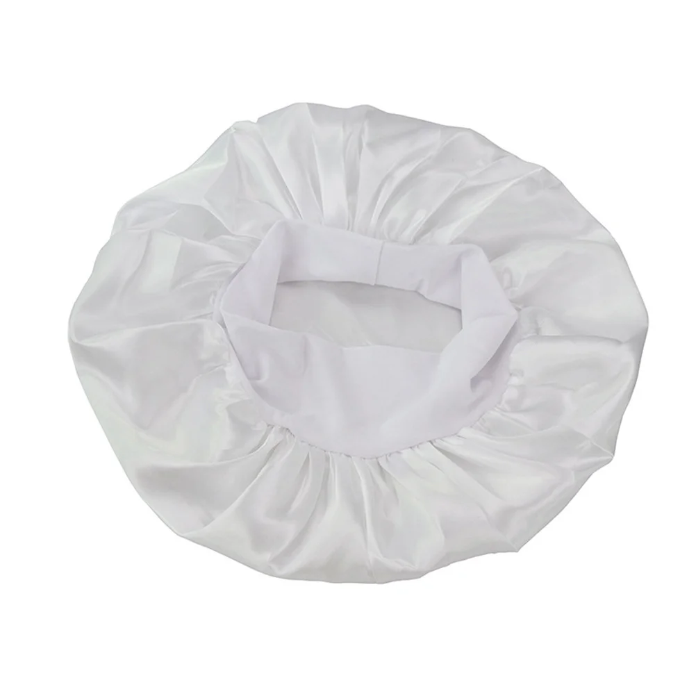 

4 шт. атласные шапочки для сна, эластичный чепчик для женщин, защита ночного ухода за волосами, красочная женская шапка для сна