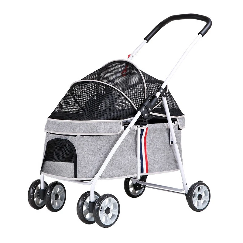 

Small and medium-sized dog cart, cat travel cart, one-click folding