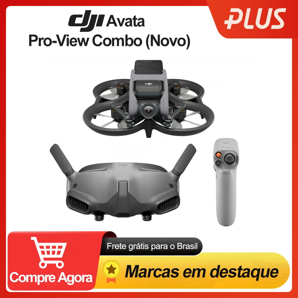 DJI AVATA Pro ดู Combo FPV Drone Quadcopter กับแว่นตา V2 Motion Controller 4K/60fps 155 ° FOV วิดีโอ10Km 1080P Transmission