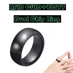 RFID Smart Dual Chip Clone Key IC 13.56Mhz Gen2 CUID Copy NFC Badge ID T5577 EM4305 Changeable Token 1K S50 Rewritable Ring