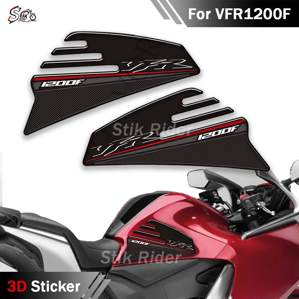 

VFR1200F Fish Bone 3D Gel Sticker Decal Tank Pad Protector Motorcycle Gel Sticker for Honda VFR 1200 F
