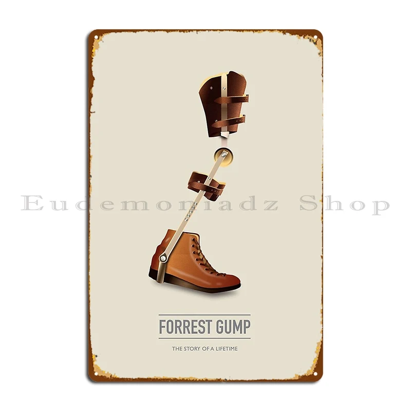 Forrest Gump Alternative Movie Poster Metal Plaque Poster Club Bar Bar Party Create Custom Tin Sign Poster