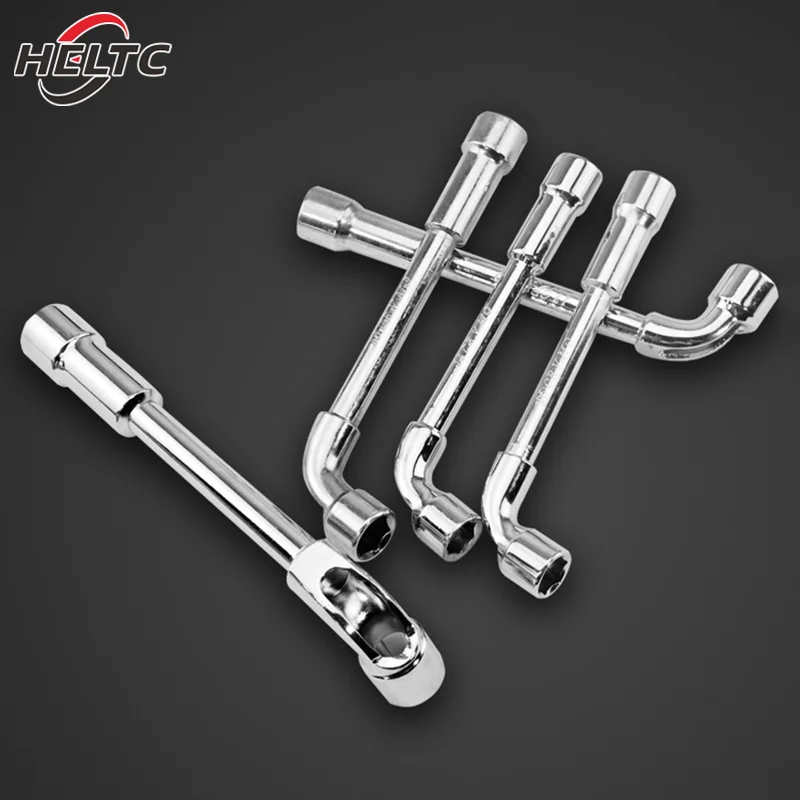 

1Pcs Hardware Tools Mirror Perforated L-shaped Elbow Socket Wrench 7-shaped Milling Mouth Manual Pipe Wrench