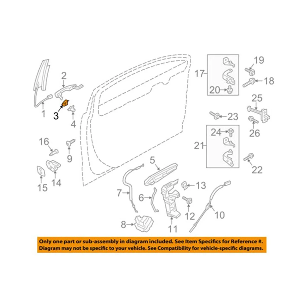 DS7Z-54218A15-DC copertura della lunetta della serratura della maniglia della porta anteriore sinistra dell'automobile per il bordo 2015-2020