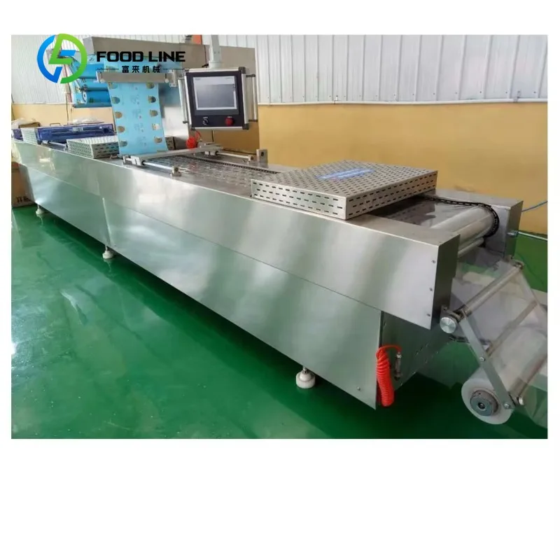Automatic High-Accuracy Thermoforming Vacuum Packaging Machine Remote Monitoring Easy Operate for Food Wrapping customized