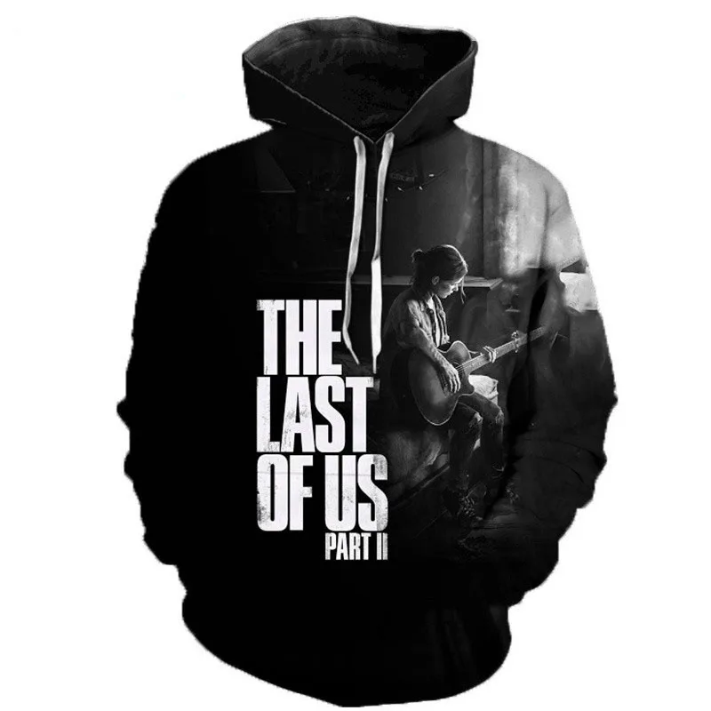 The Last Of Us 남성용 하라주쿠 후드티, 야외 운동복, 가을, 인기 판매, 풀오버, 힙합 상의, y2K 의류