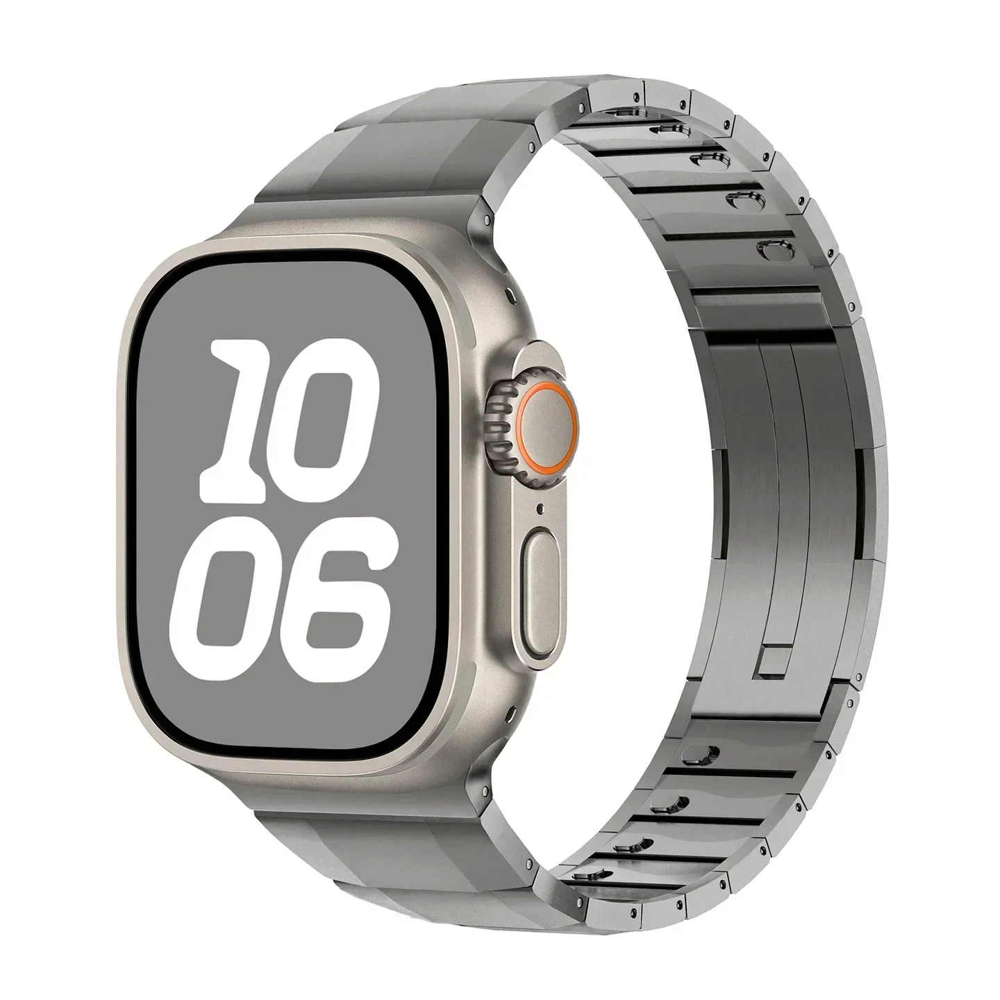 Fold Deployment Buckle Stainless Steel Strap For Apple Watch Ultra 4 3 2 Series 12 11 10 Series SE/6/5/4  44mm 40mm For iWatch