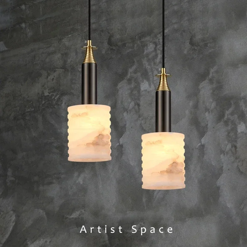 

Modern Luxury Design Marble LED Pendant Lamp For Bedroom Dining Room Kitchen Bedside Hotel Bar Decoration Small Chandelier Light