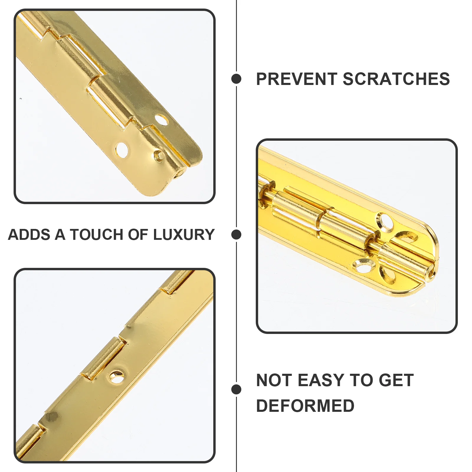 

2Pcs 150Mm Piano Hinges for Wood Strong Metal Hinge Long Decorative Hinge for Jewelry Box Wooden Case Retro Box Hinges