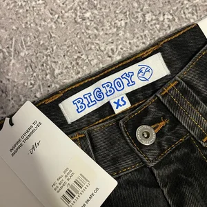 Frauen Harajuku hohe Taille hohe Hosen große Jeans, Streetwear aus Cartoon, grafische Stickerei, Broad Hosen, Hip Hop, Big Boy, neu, Y2K 8 Hauptverkäufe Bermuda Jeans Stickerei weiblich - №5