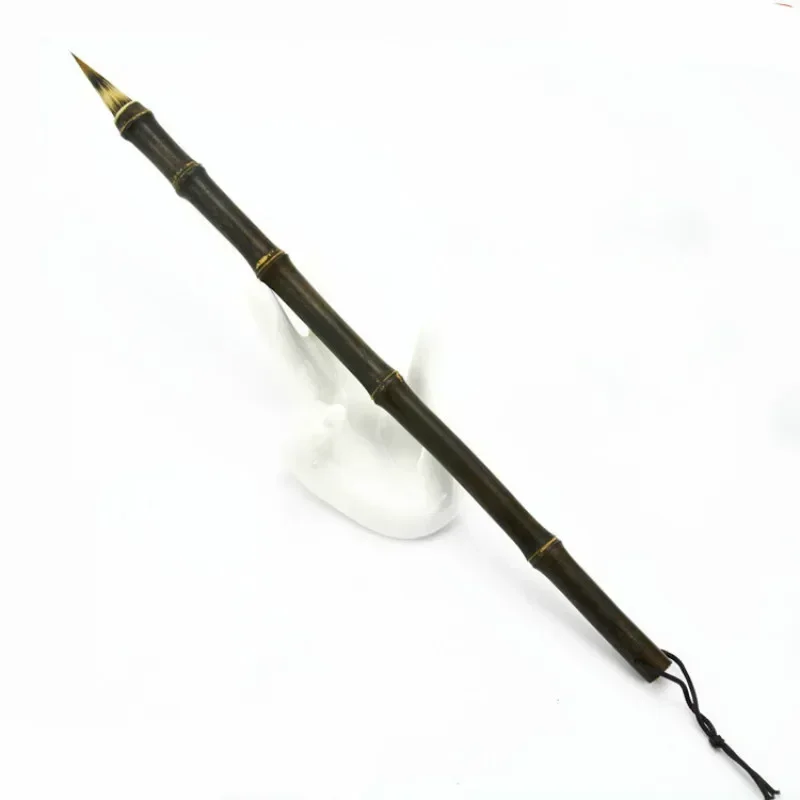 Handmade Chinese Brush Natural Bamboo Penholder Multiple Hair Chinese Calligraphy Brush Small Regular Script Writing Brushes Set