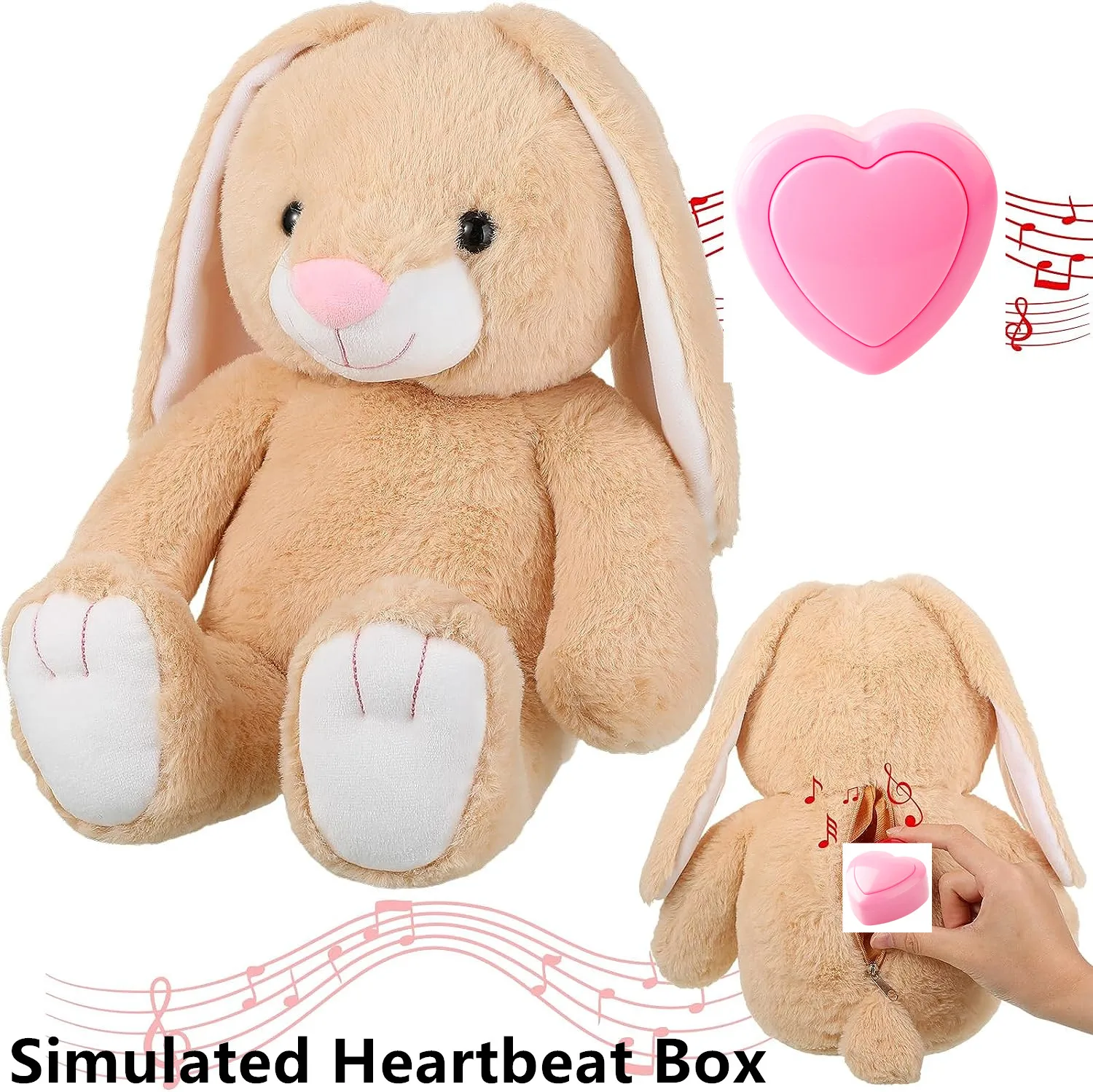 

Pet Heartbeat Box for Puppy dogs cats toy Pets Toys Reborn Doll Anxiety Calming Training Behavioral Aid Sleep No Plush Toy