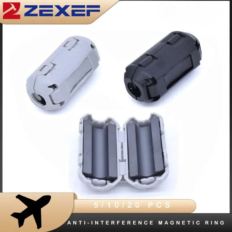 10 STKS Anti-Interferentie Magnetische Ring Kern Ferriet Smoorspoel RFI EMI Ruis Filter Ring Klem Kabel Snap-On Bedrading Kabel Klem