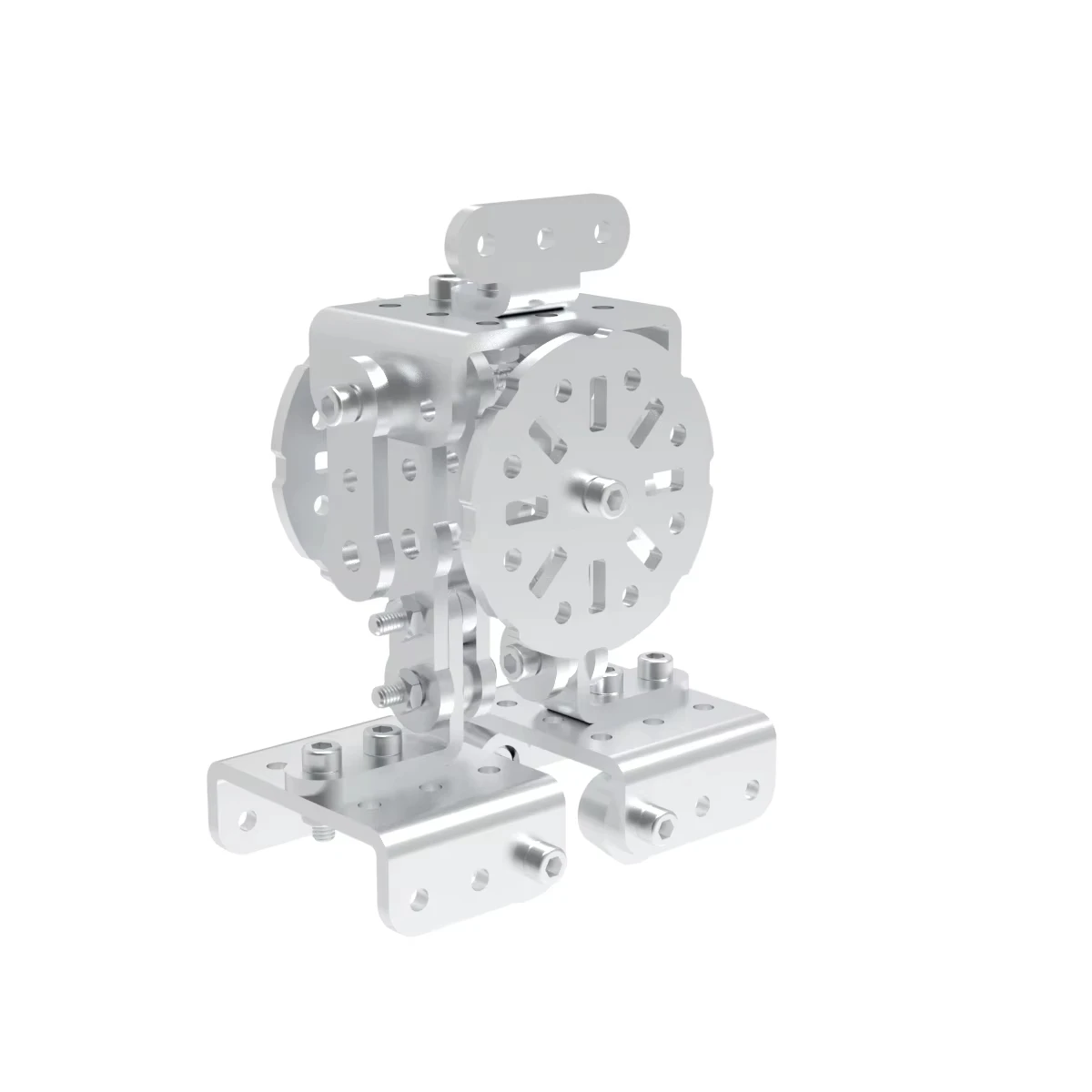 Humanoid Robot Metal Kit Explores the Principles of Human Walking Suitable for Children's Cognitive Inquiry Science Kit R0903
