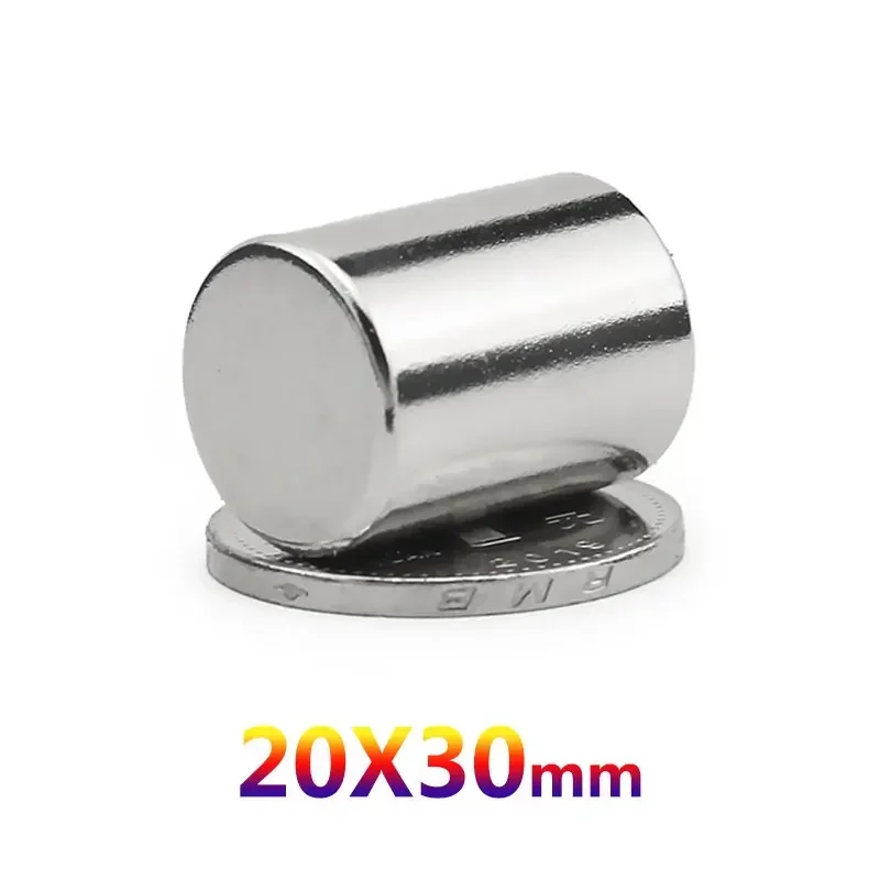 1/2/3/4/5 Stuks 20X30Mm Super Krachtige Sterke Bulk Ronde Ndfeb Neodymium Schijf 20Mm X 30Mm N35 Zeldzame Aarde Magneet 20*30Mm