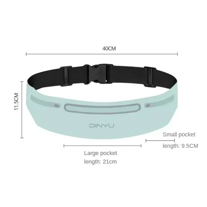 Tas Pinggang Olahraga Dompet Fanny Pack Sabuk Kantong Lari Wanita Dapat Disesuaikan Tempat Ponsel Portabel Tas Pinggang Gym Tas Pinggang Sederhana